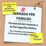 Xerrada Prevenció del consum a la pornografia online